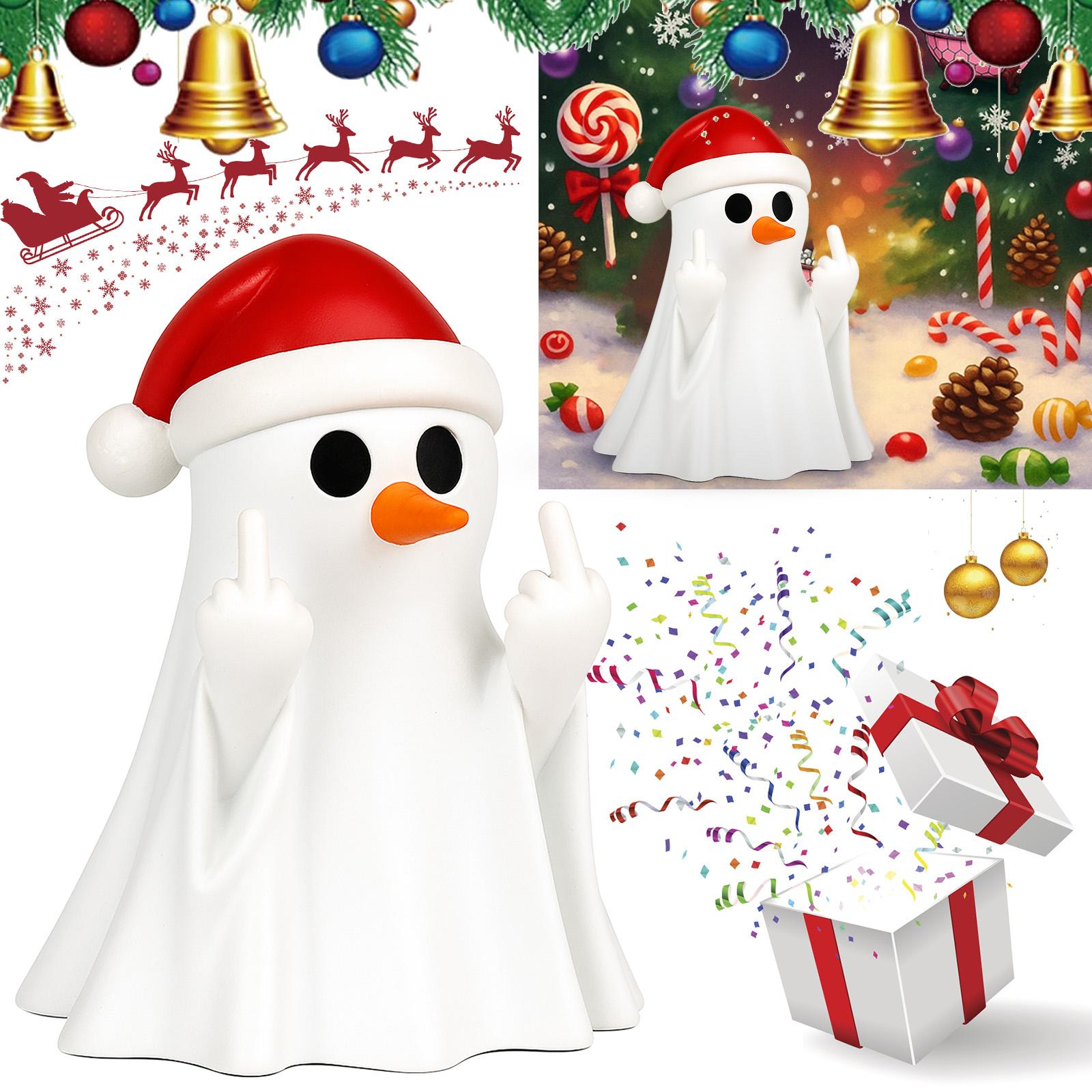 Смола Снеговик Скульптура Для Хэллоуина И Снеговик Палец Скульптура 15см/5.9дюйм Скульптура Реалистичный Снеговик Скульптура Украшение One Size